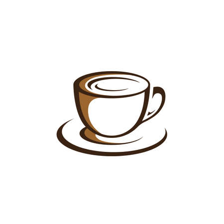 coffee logo icon vector illustration templateのイラスト素材