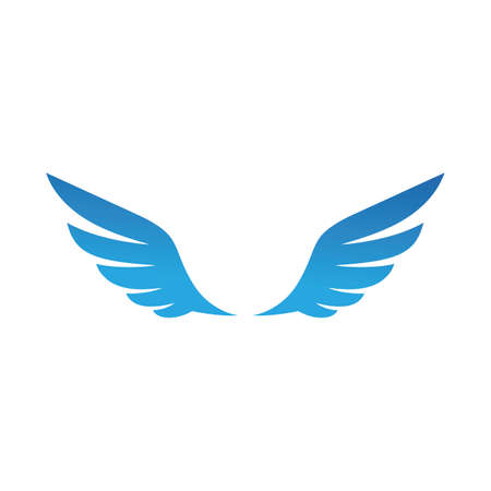 Falcon Wing Logo  vector icon design templateのイラスト素材