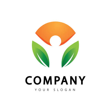 People care success health life logo templateのイラスト素材