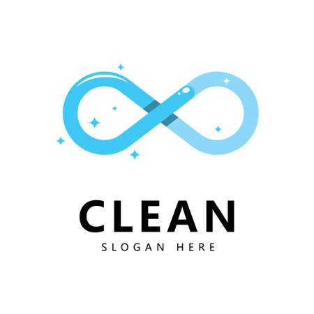 Clean and wash creative symbols company cleaning services graphic designのイラスト素材
