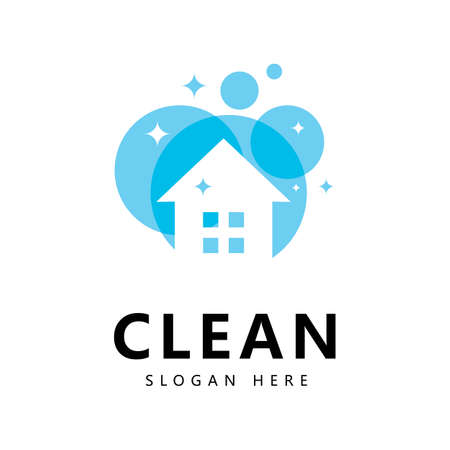 Clean and wash creative symbols company cleaning services graphic designのイラスト素材