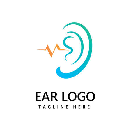 Ear,hearing logo icon vector designのイラスト素材