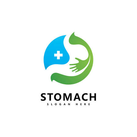 stomach care logo icon vectorのイラスト素材