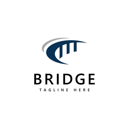 Bridge logo icon design templateのイラスト素材