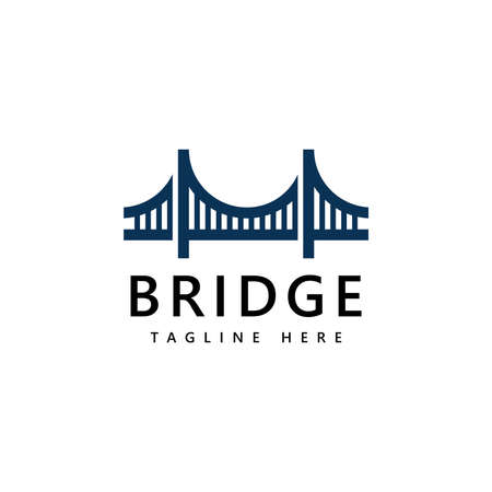 Bridge logo icon design templateのイラスト素材
