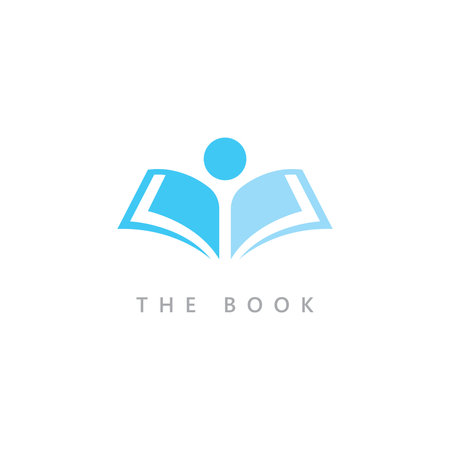 Education logo icon template. open book illustrationのイラスト素材