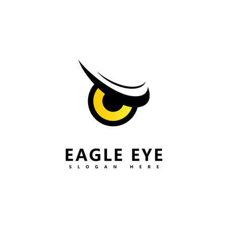 Eagle predator eye falcon bird  logo logos businessのイラスト素材