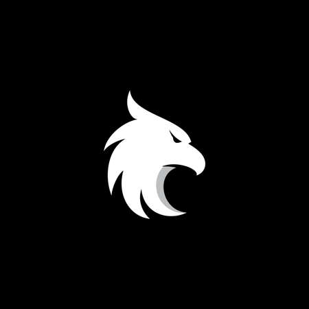Eagle Logo icon Design  falcon head vectorのイラスト素材