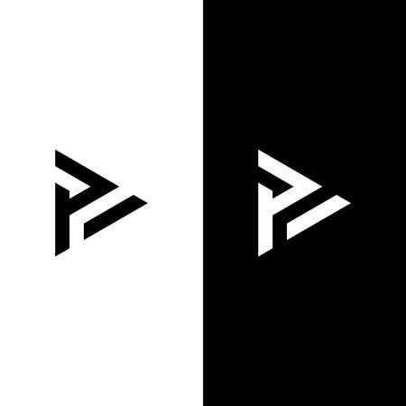 Play vector logo icon. Video icon design template. Music playerのイラスト素材