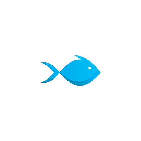 fish logo icon design vectorのイラスト素材