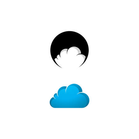 Abstractt cloud logo icon vector template designのイラスト素材