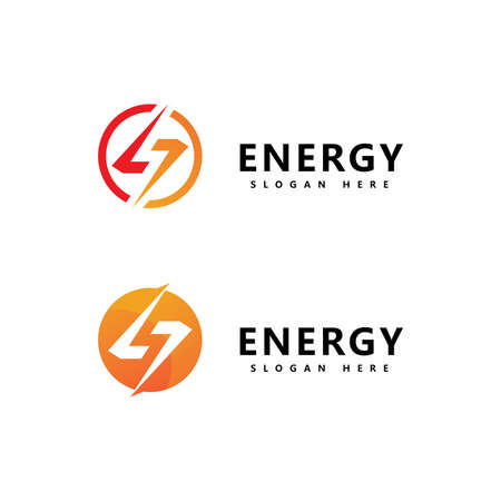 Energy logo icon  template vector designのイラスト素材