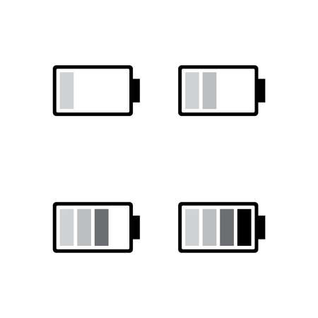 Battery  Vector icon design illustration Templateのイラスト素材