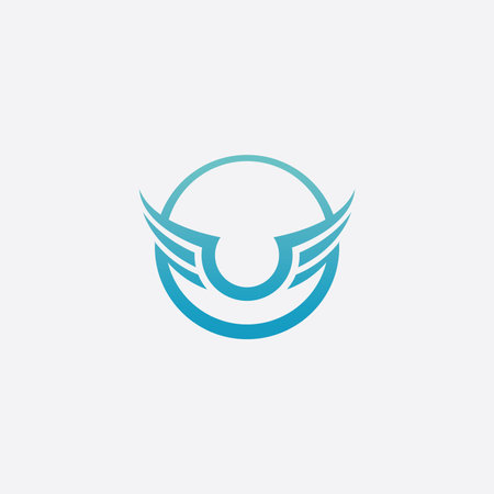 Falcon Wing  Vector Logo Icon Templateのイラスト素材