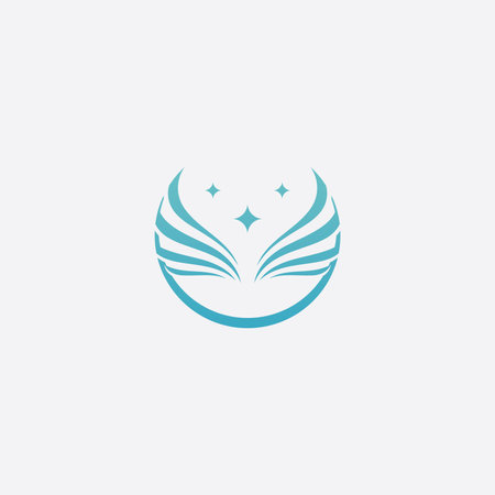 Falcon Wing  Vector Logo Icon Templateのイラスト素材