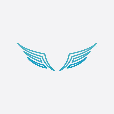 Falcon Wing  Vector Logo Icon Templateのイラスト素材