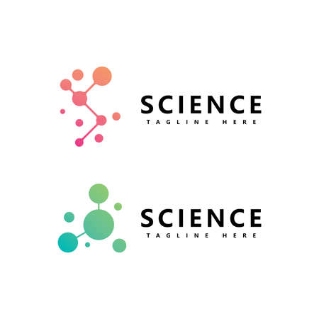 Molecule logo icon template for  science brand identity.のイラスト素材
