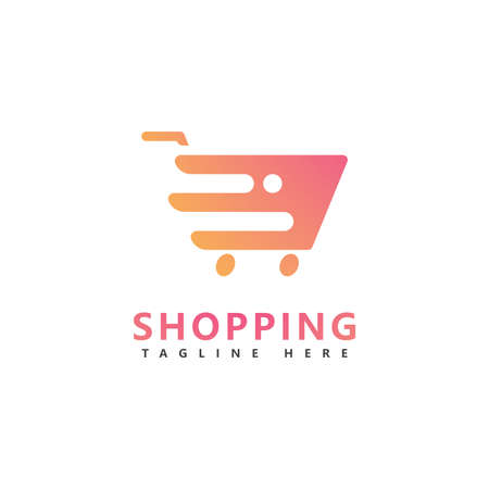Cart shop logo icon design , Shopping cart illustration vector templateのイラスト素材