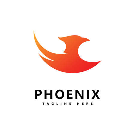 Phoenix logo vector template  designのイラスト素材