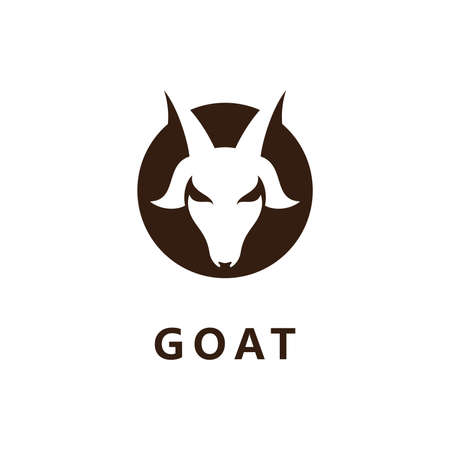 Goat logo icon vector templateのイラスト素材