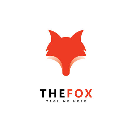 Fox logo icon design vector templateのイラスト素材