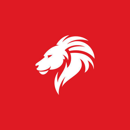 Lion Head  Logo design vector templateのイラスト素材