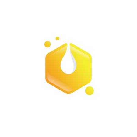 Honeycomb logo icon design templateのイラスト素材