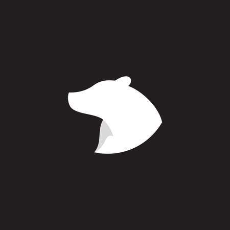 Polar bear vector logo icon illustrationのイラスト素材