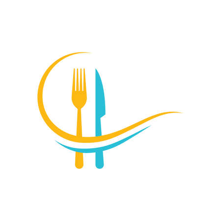 Restaurant logo vector templateのイラスト素材