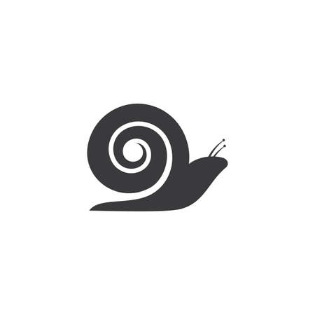 Snails logo vector  on white backgroundのイラスト素材