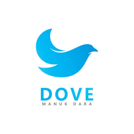 Bird Dove Logo Template vector illustrationのイラスト素材