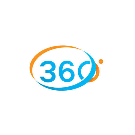 360 Degree Vector Icons design templateのイラスト素材