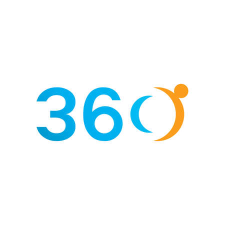 360 Degree Vector Icons design templateのイラスト素材