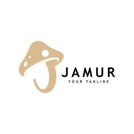 Mushroom logo icon vector design templateのイラスト素材