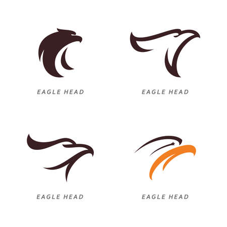 Eagle head logo vector illustration designのイラスト素材