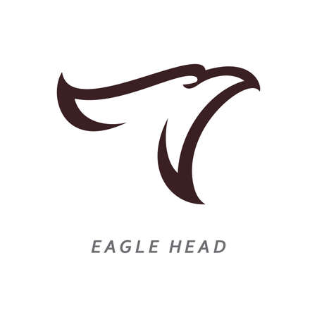 Eagle head logo vector illustration designのイラスト素材