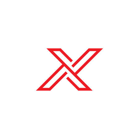 Letter X logo vector design template, Business logo symbolのイラスト素材
