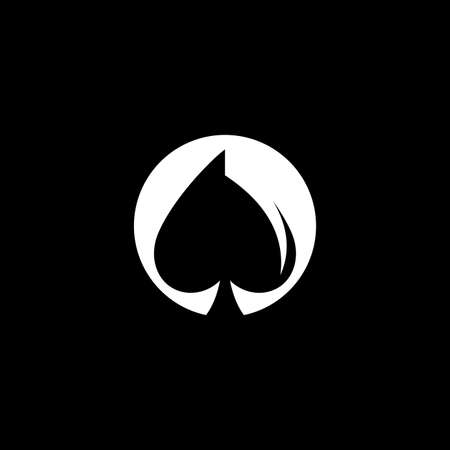 Poker logo vector template, Creative Casinologo design conceptのイラスト素材