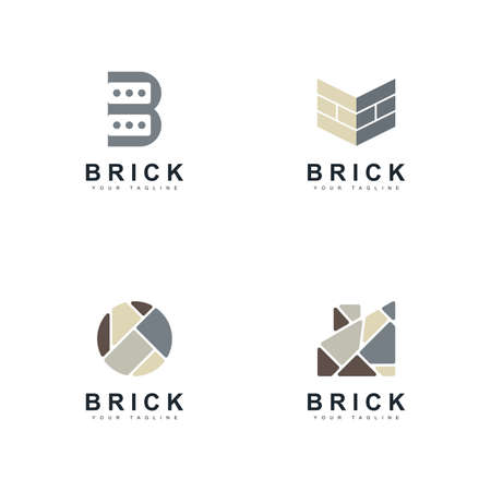 Brick Creative logo design conceptsのイラスト素材