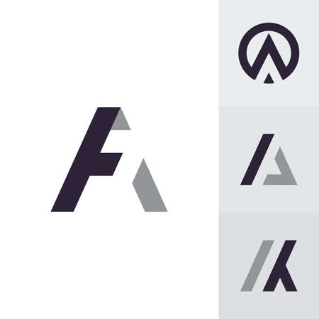 Letter A logo, creative A logo initial symbol for your businessのイラスト素材