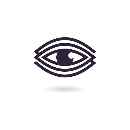 Creative Concept Eyes logo Design Template, eye care logo iconのイラスト素材