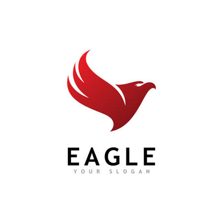 Eagle Logo Vector, Creative eagle icon Template illustrationのイラスト素材