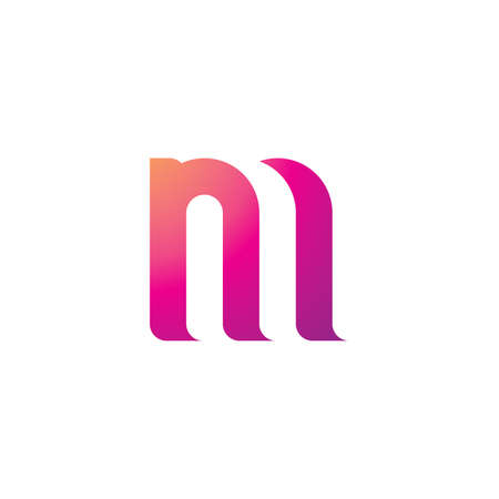 Letter MN logo icon design template elementsのイラスト素材