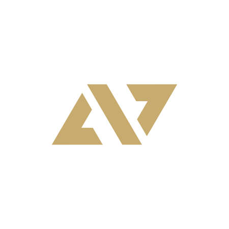 Abstract letter N logo design template