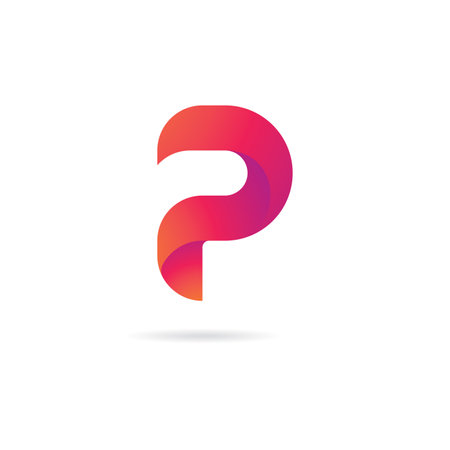 Letter P logo symbol design templateのイラスト素材