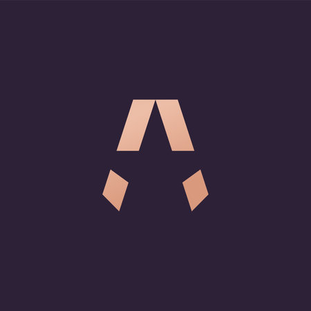 Letter A logo vector template elementのイラスト素材