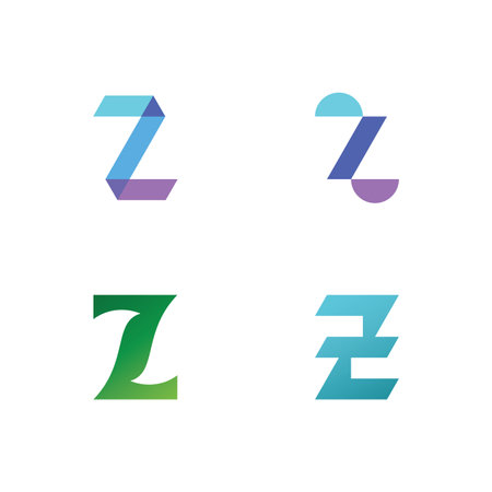 Letter Z logo vector template. Creative Z Letter initial logo designのイラスト素材
