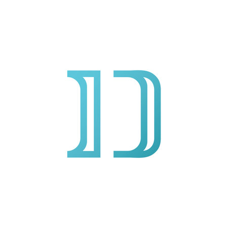 Letter D logo icon design templateのイラスト素材