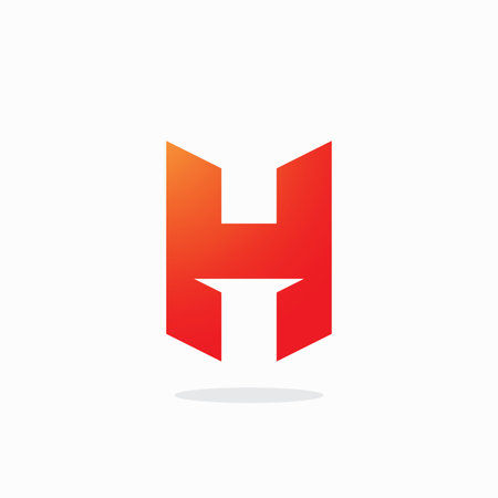 Letter H logo vector template elementのイラスト素材