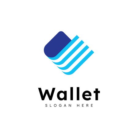 E wallet logo design vector design templateのイラスト素材